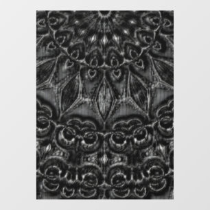Charcoal Mandala Raamsticker