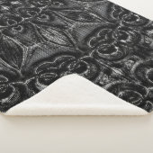 Charcoal Mandala Sherpa Deken (3/4)