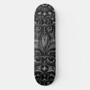 Charcoal Mandala Skateboard