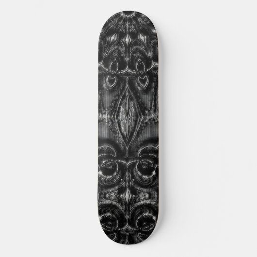 Charcoal Mandala Skateboard (Voorkant)