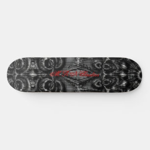 Charcoal Mandala Skateboard