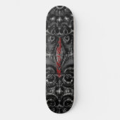 Charcoal Mandala Skateboard (Voorkant)