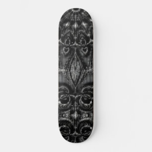 Charcoal Mandala Skateboard