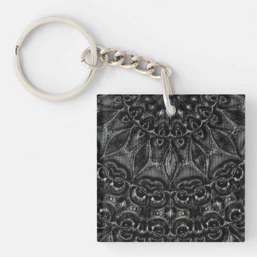 Charcoal Mandala Sleutelhanger (voorkant)