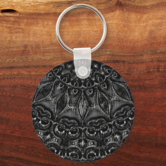 Charcoal Mandala Sleutelhanger (Voorkant)