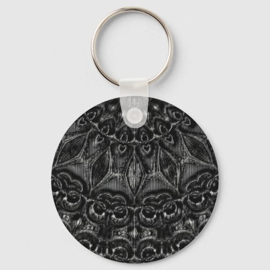 Charcoal Mandala Sleutelhanger (Achterkant)