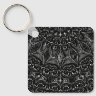 Charcoal Mandala Sleutelhanger