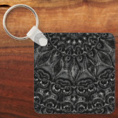 Charcoal Mandala Sleutelhanger (Voorkant)