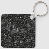 Charcoal Mandala Sleutelhanger (Achterkant)