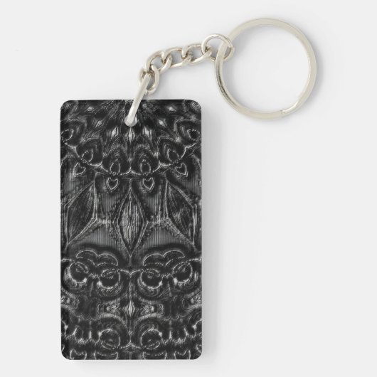Charcoal Mandala Sleutelhanger (achterkant)