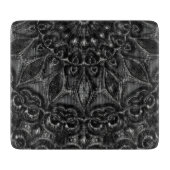 Charcoal Mandala Snijplank (Voorkant)