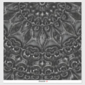 Charcoal Mandala Sticker (Vel)