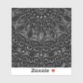 Charcoal Mandala Sticker (Vel)