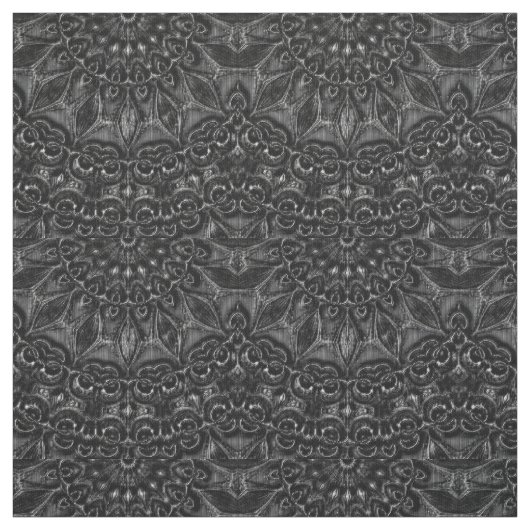 Charcoal Mandala Stof (Swatch)