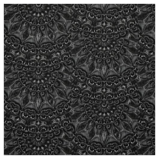 Charcoal Mandala Stof (Swatch)