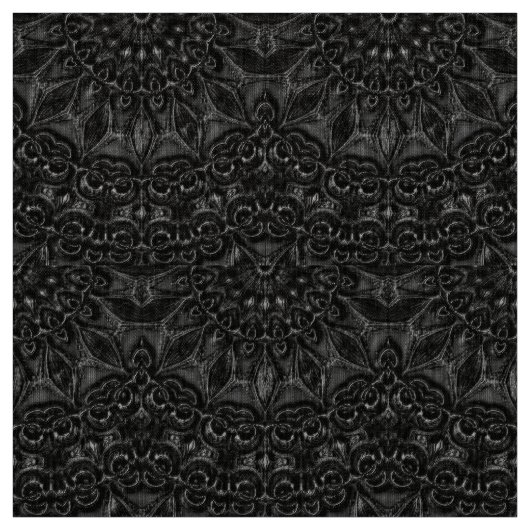 Charcoal Mandala Stof (Swatch)