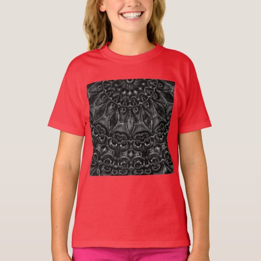 Charcoal Mandala T-Shirt (Voorkant)