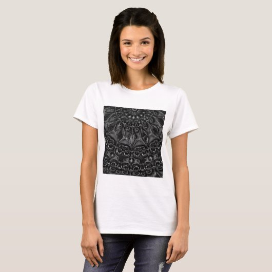 Charcoal Mandala T-shirt (Voorkant volledig)
