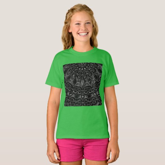 Charcoal Mandala T-Shirt (Voorkant volledig)