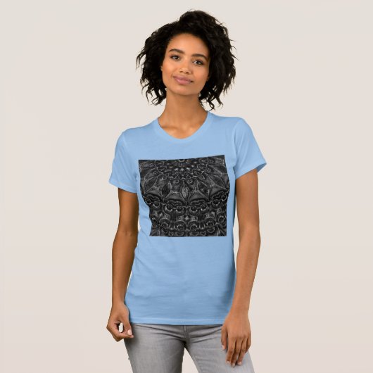 Charcoal Mandala T-Shirt (Voorkant volledig)