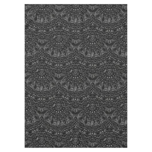 Charcoal Mandala Tafelkleed (Voorkant)