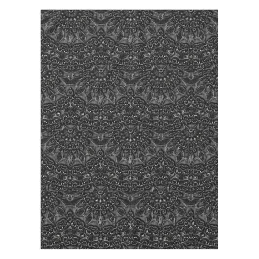 Charcoal Mandala Tafelkleed (Voorkant)