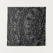 Charcoal Mandala Tapestry Wandkleed (Voorkant (horizontaal))