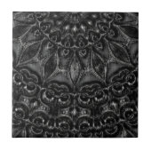 Charcoal Mandala Tegeltje (Voorkant)