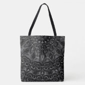 Charcoal Mandala Tote Bag (Voorkant)