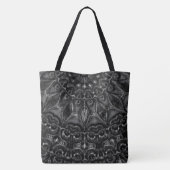 Charcoal Mandala Tote Bag (Achterkant)