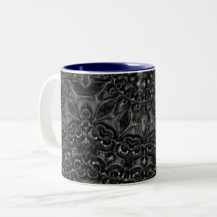 Charcoal Mandala Tweekleurige Koffiemok