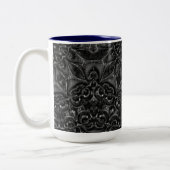 Charcoal Mandala Tweekleurige Koffiemok (Links)