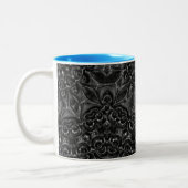 Charcoal Mandala Tweekleurige Koffiemok (Links)