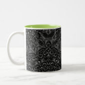 Charcoal Mandala Tweekleurige Koffiemok (Links)