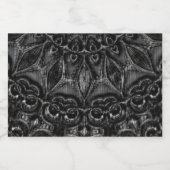 Charcoal Mandala Voedselcontainer Etiket (Enkel label)