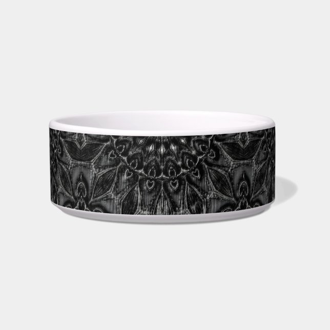 Charcoal Mandala Voerbakje (Voorkant)