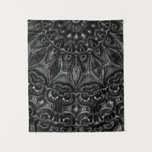 Charcoal Mandala Wandkleed (Voorkant)