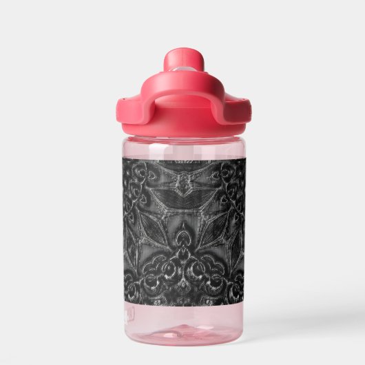 Charcoal Mandala Waterfles (Achterkant)