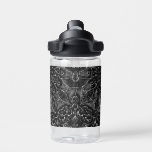 Charcoal Mandala Waterfles (Achterkant)