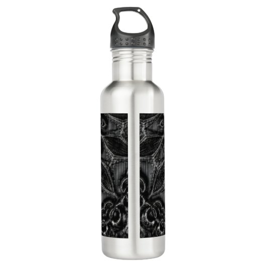 Charcoal Mandala Waterfles (Achterkant)