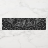 Charcoal Mandala Waterfles Etiket (Enkel label)