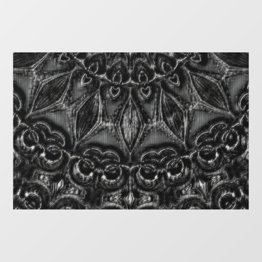 Charcoal Mandala Window Cling Raamsticker (Vel)