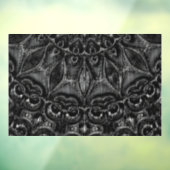 Charcoal Mandala Window Cling Raamsticker (Vel 3)