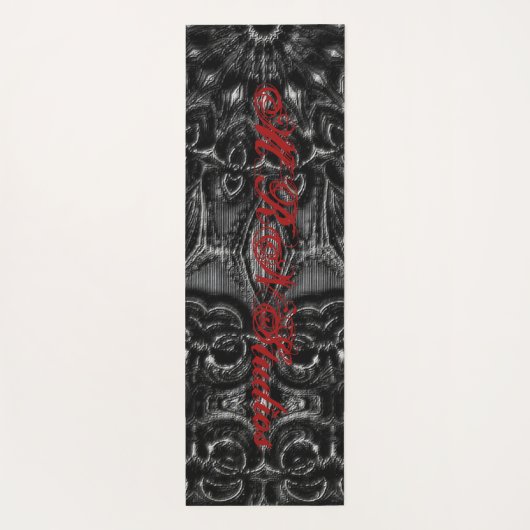 Charcoal Mandala Yoga Mat (Achterkant)