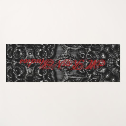 Charcoal Mandala Yoga Mat (Voorkant (horizontaal))