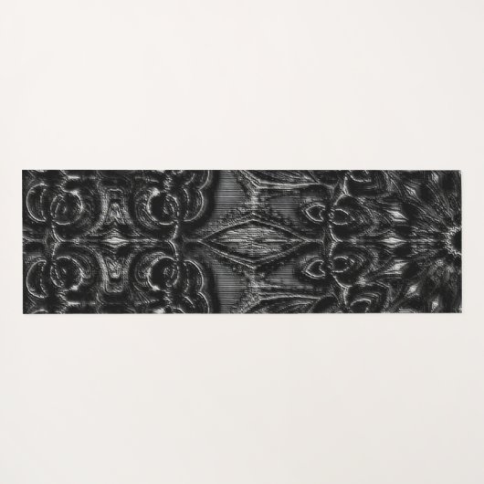 Charcoal Mandala Yogamat (Achterkant (horizontaal))