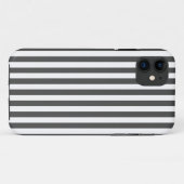 Charcoal Modern Stripes Case-Mate iPhone Case (Achterkant (horizontaal))