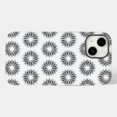 Charcoal Modern Sunbursts Case-Mate iPhone Case (Achterkant (horizontaal))