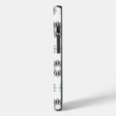 Charcoal Modern Sunbursts Case-Mate iPhone Case (Achterkant / Links)