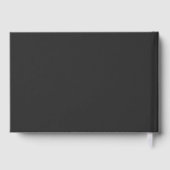 Charcoal Modern Wedding Folie gastenboek (Achterkant)